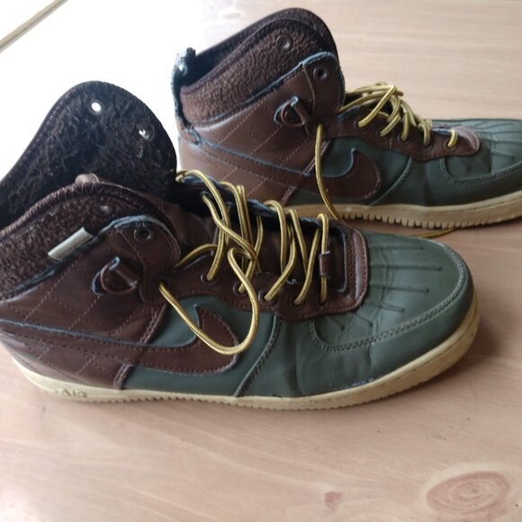 Nike Air Force 1 High Duckboot ‘Field Brown’ 2013 Men’s Size 10.5 - Picture 4 of 5